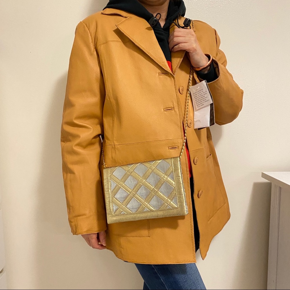 Real Leather Unisex Jacket/Blazer + Purse